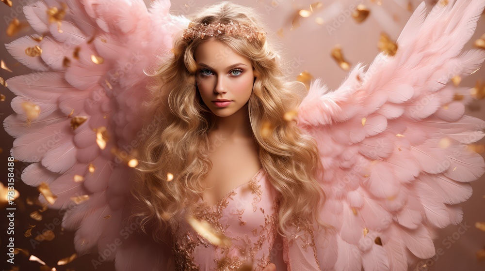 stunning pink angel wings
