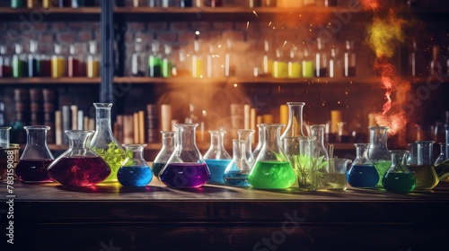 glassware chemistry background