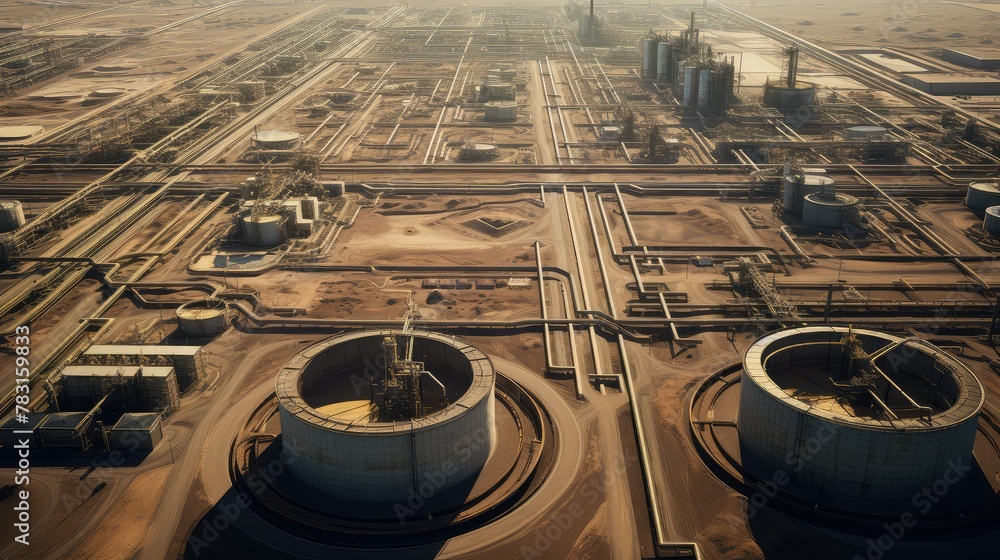 Obraz premium tanks oil storage