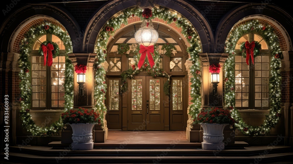 grand christmas lights wreath