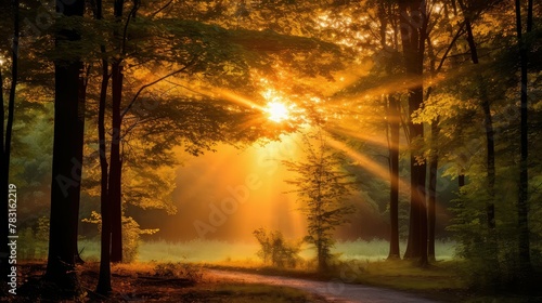 bright yellow rays background © vectorwin