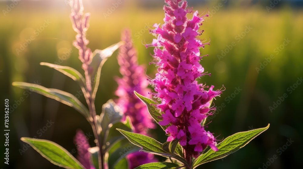 Obraz premium petals purple loosestrife