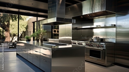 contemporary metal interior © vectorwin