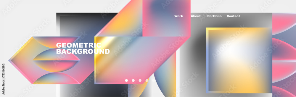 it is a geometric background with a lot of geometric shapes