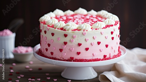 passion red and pink hearts