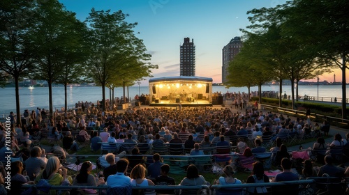 Fototapeta Naklejka Na Ścianę i Meble -  concert battery park