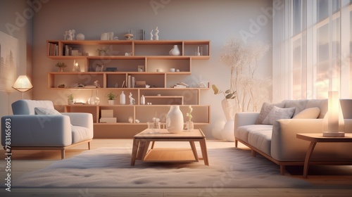 Wallpaper Mural showcases blurred interior design furniture Torontodigital.ca