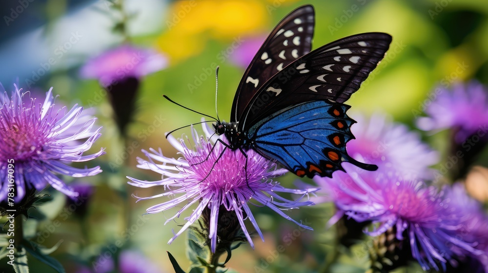 flower purple butterfly flower purple butterfly