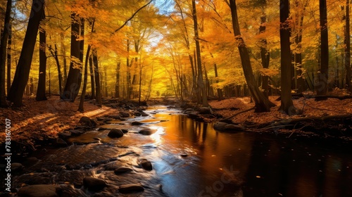 captures golden fall scene