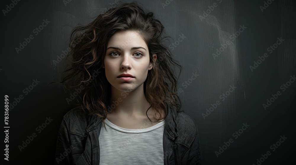 Fototapeta premium expression photo background grey