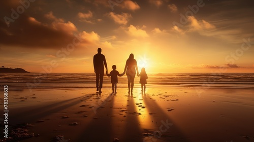 unity family holding hands sun © vectorwin