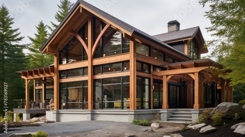 wood plank timber frame