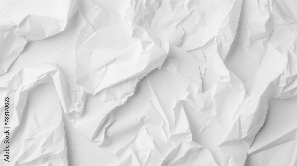 Crumpled white paper texture Crumpled white paper texture
