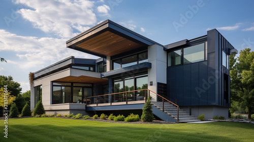Beatiful Architecture Of A Contemporary Futuristic Home © AI Lounge