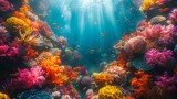 Vibrant Underwater Paradise, generative ai