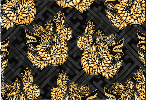 Batik Indonesian: is a technique of wax-resist dyeing applied to whole cloth, or cloth made using this technique originated from Indonesia.