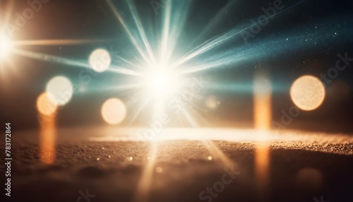 Crystal Optical Flare Film Dust Overlay Effect Vintage Abstract Bokeh and Light Leaks Photo with Retro Camera Defocused Blur Reflection Bright Sunlights. Use Screen Overlay Mode for Photo Processing