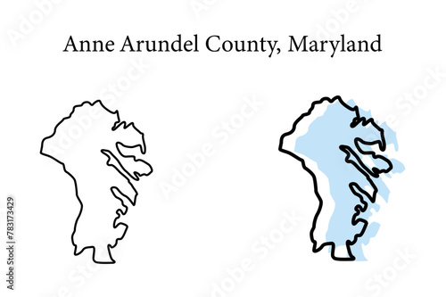 anne arundel county map, anne arundel county vector, anne arundel county outline, anne arundel county