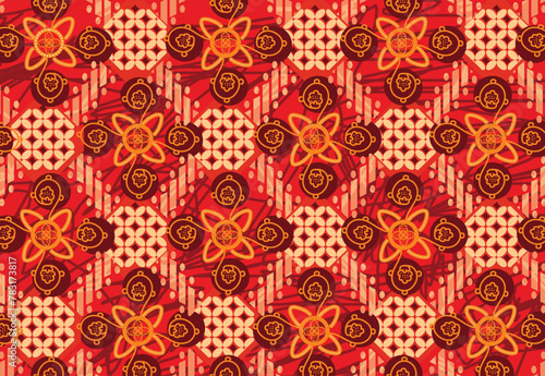Batik Indonesian: is a technique of wax-resist dyeing applied to whole cloth, or cloth made using this technique originated from Indonesia.