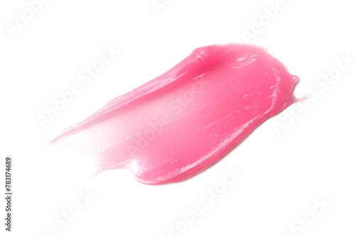 Pink cosmetic smear or swatch of lip gloss, nail polish or other products © viktoriya89