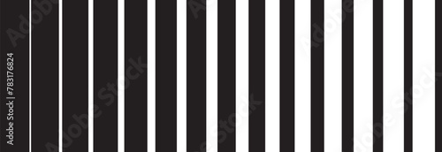 Line fade pattern. Faded halftone black lines isolated on white background. Degraded fades stripe for design print. Fadew halftones strip. Fading linear gradient. Halftone stripe vector.