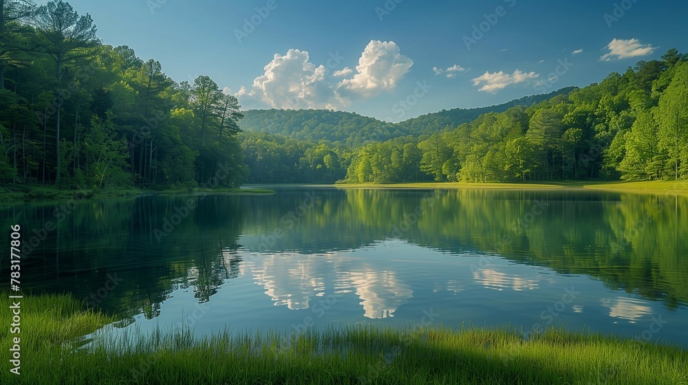 Serenity in the Appalachian Foothills, generative ai Serenity in the Appalachian Foothills, generative ai