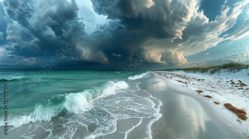 Stormy Majesty  Alabama s Gulf Coast  generative ai