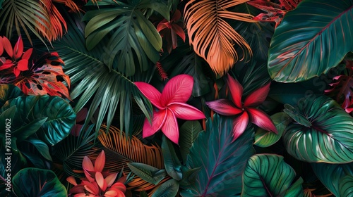 Bold and vibrant tropical design with exotic plants