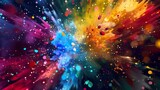 Colorful dispersion pattern background with a sense of excitement and energy