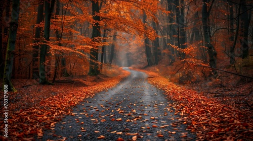 Fall Foliage Journey, generative ai