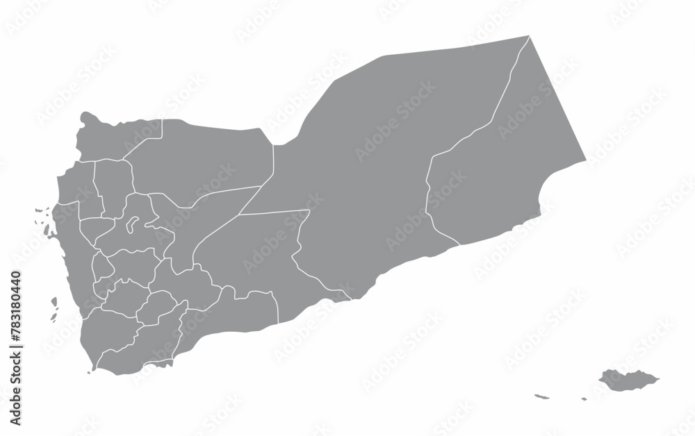 Yemen administrative map