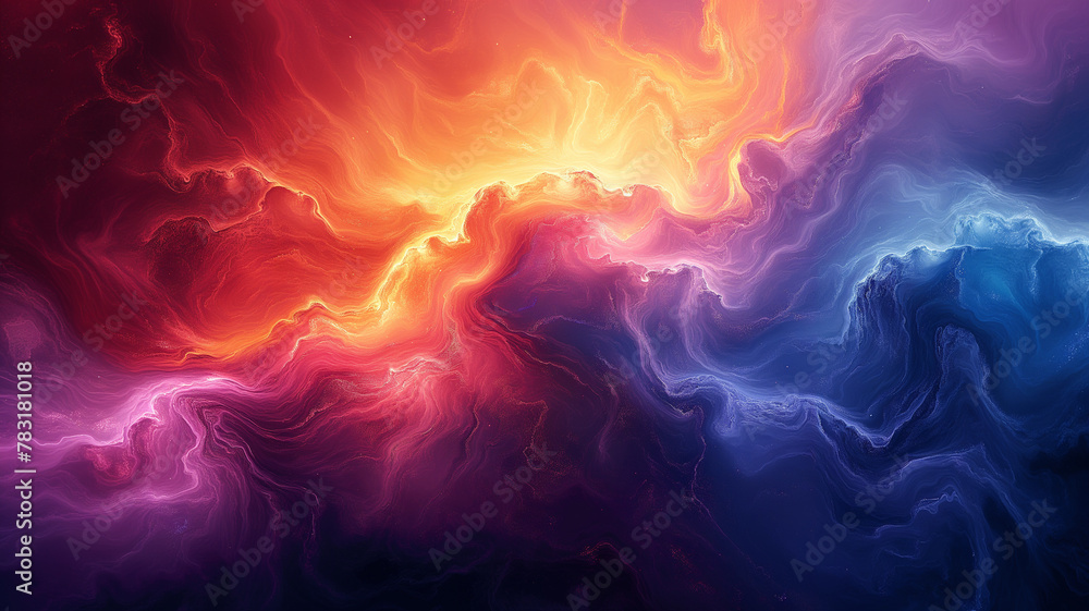 A colorful space background with a red and orange swirl A colorful space background with a red and orange swirl