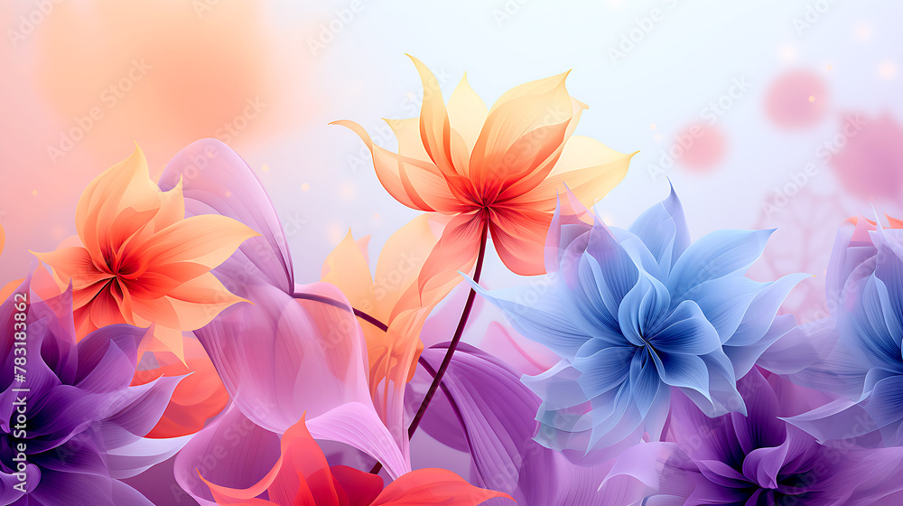 Obraz premium Abstract flower background
