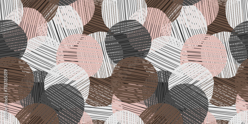 Geometric illustration background. Seamless pattern.Vector. 幾何学イラストパターン　背景素材
