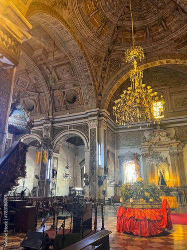 St Augustin church interior. Intramuros, Manila, the Philippines  photo