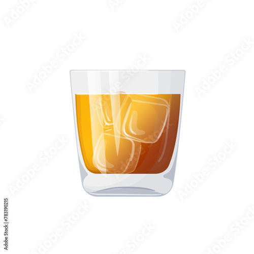 whiskey. alcoholic drink, hand drawn in cartoon style.