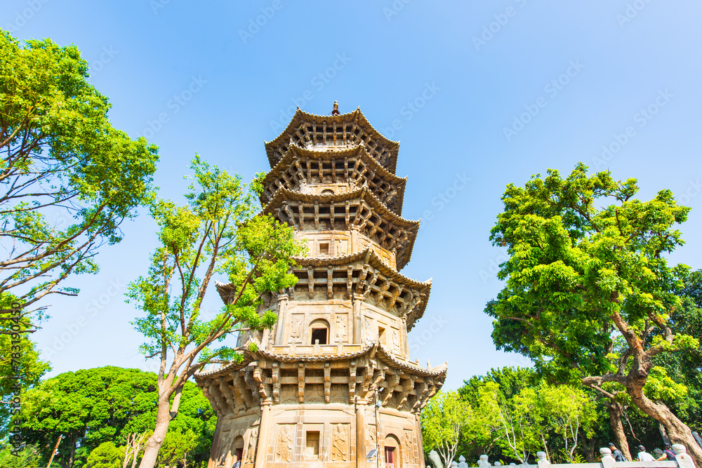 Ancient pagoda of Kaiyuan Temple in Quanzhou, Fujian, China Ancient pagoda of Kaiyuan Temple in Quanzhou, Fujian, China