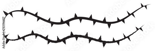 Vine thorn icon. Clipart image isolated on white background