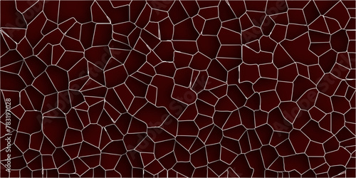 3D broken glass quartz vonoroi diagram vector background.Papercut geometric mosaic tiles pattern background.Seamless vintage vector background.