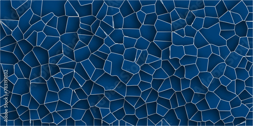 3D broken glass quartz vonoroi diagram vector background.Papercut geometric mosaic tiles pattern background.Seamless vintage vector background.
