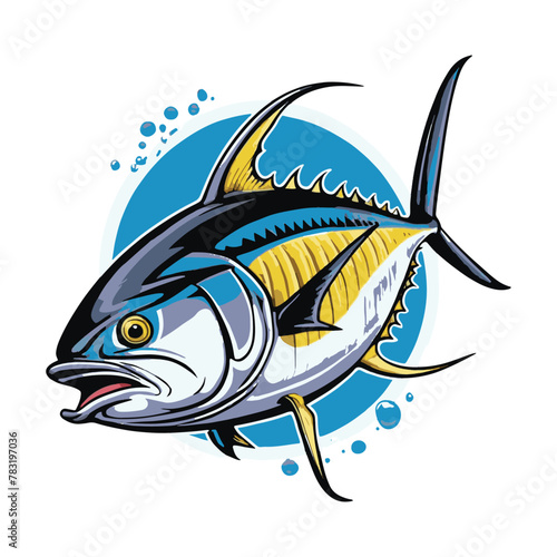 clipart vector isolation fresh tuna fish