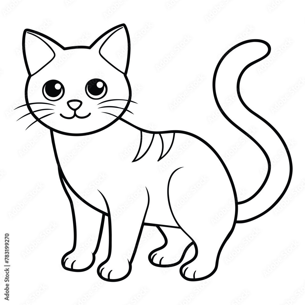 Adorable Cute Cat Illustrations - Perfect for Greeting Cards, Children's Books, and Fashionable Apparel