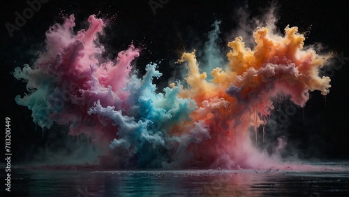 explosion of colourful