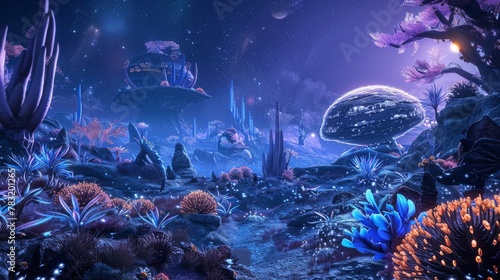 Alien Botanical Garden Illu...
