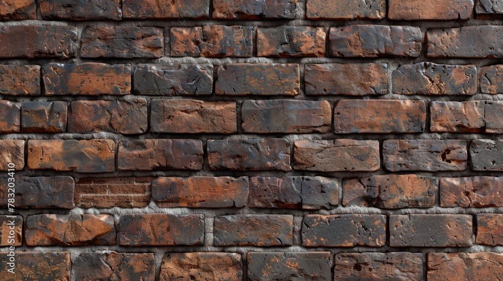 Brick Wall Background. Texture of stained old dark brown and red brick wall background, grungy rusty blocks of stone-work technology. Brick Wall Background. Texture of stained old dark brown and red brick wall background, grungy rusty blocks of stone-work technology.
