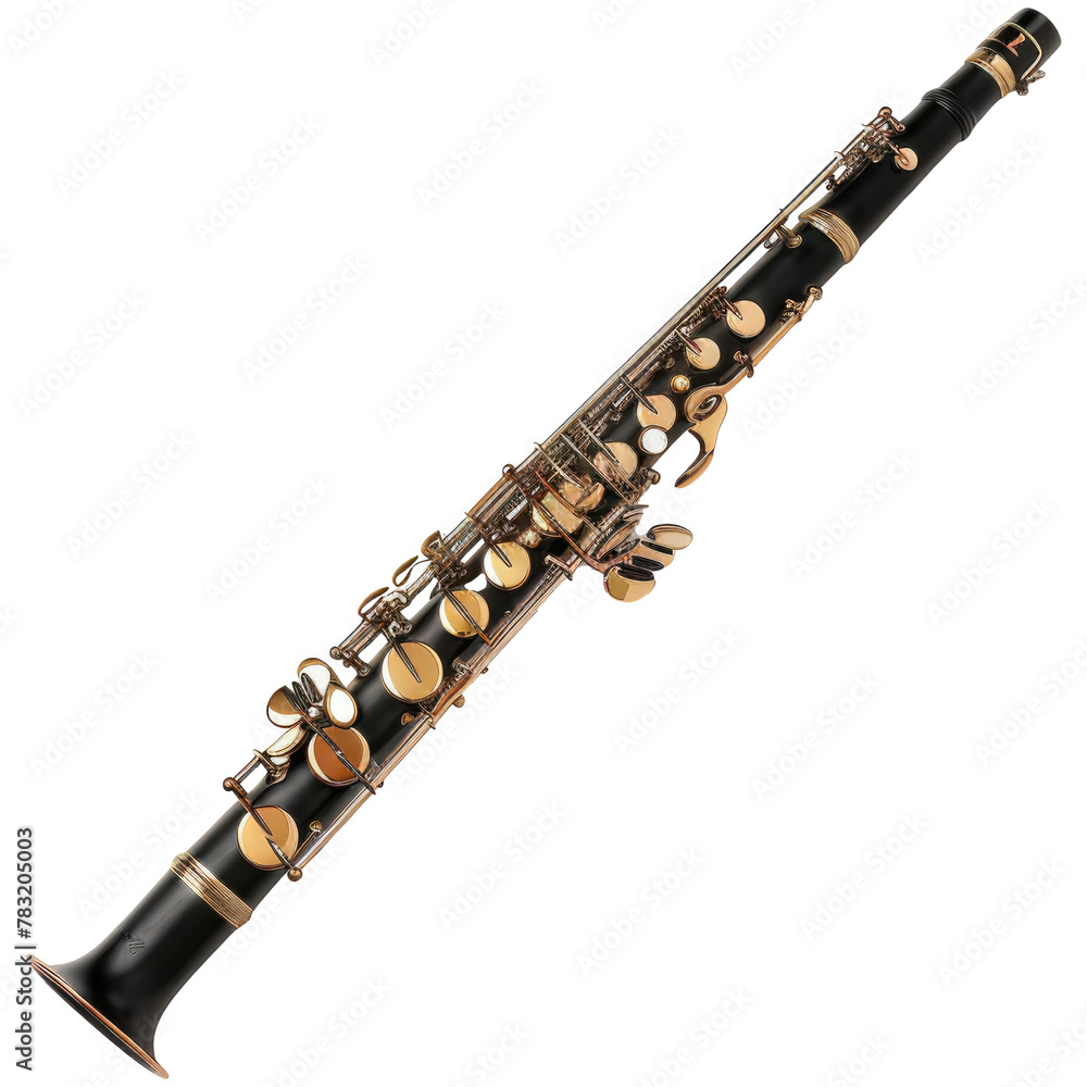 Naklejka premium Clarinet isolated on transparent background