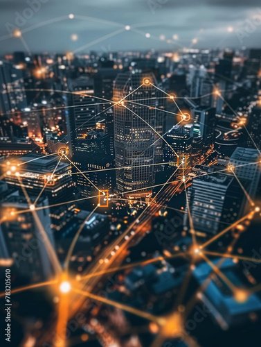 decentralised network of connected buildings