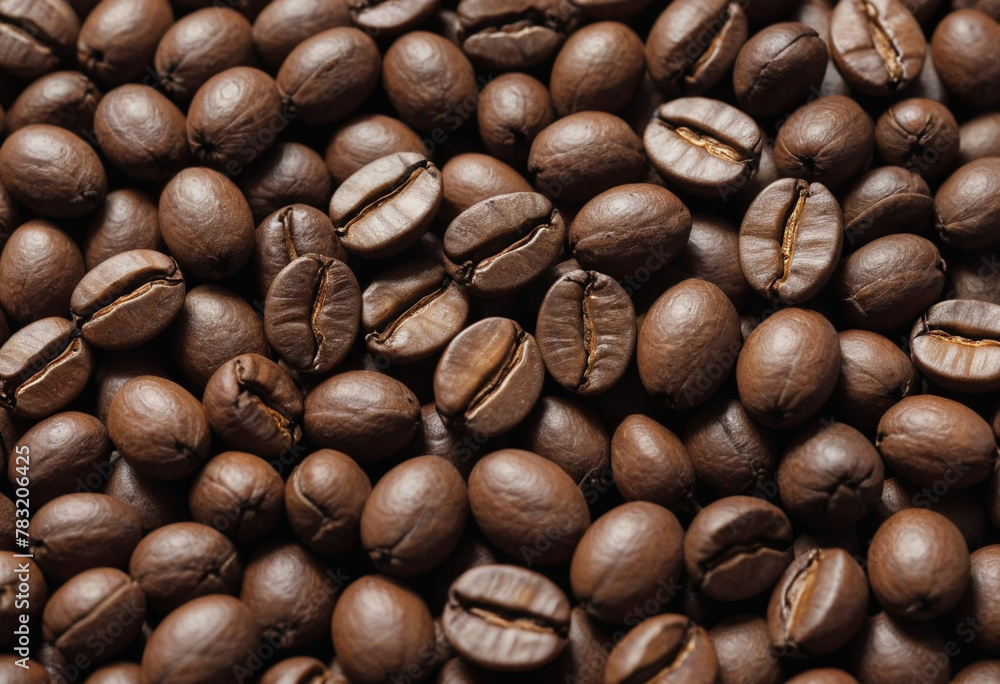 Naklejka premium macro coffee beans, in editorial photography