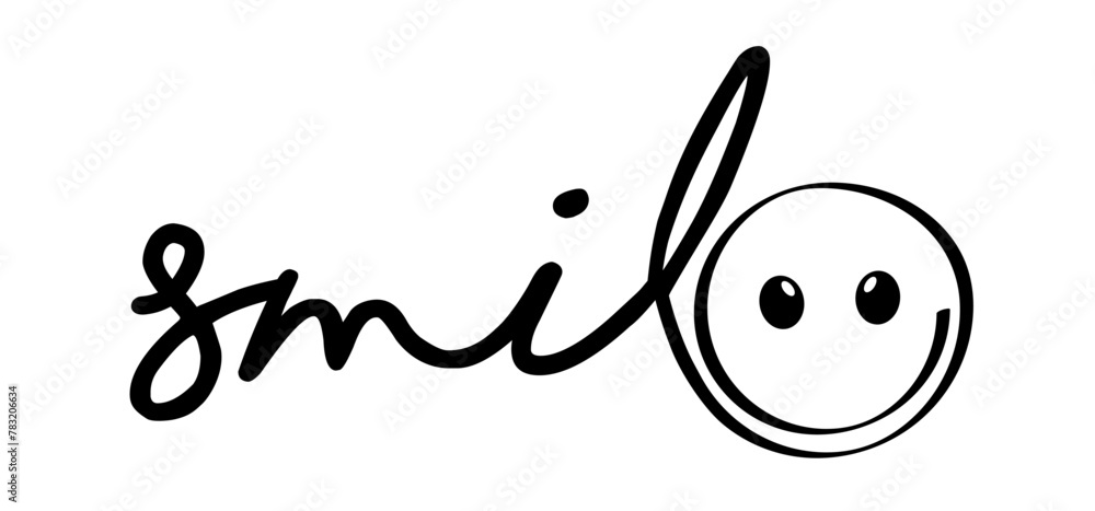 Slogan by happy and smile. Good vibes idea. smile every day withe face. Relaxing and chill, motivation and inspiration message concept. Greeting card. Smile day. Slogan by happy and smile. Good vibes idea. smile every day withe face. Relaxing and chill, motivation and inspiration message concept. Greeting card. Smile day.