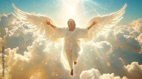 religious angel spiritual spirituality archangel god - by generative ai